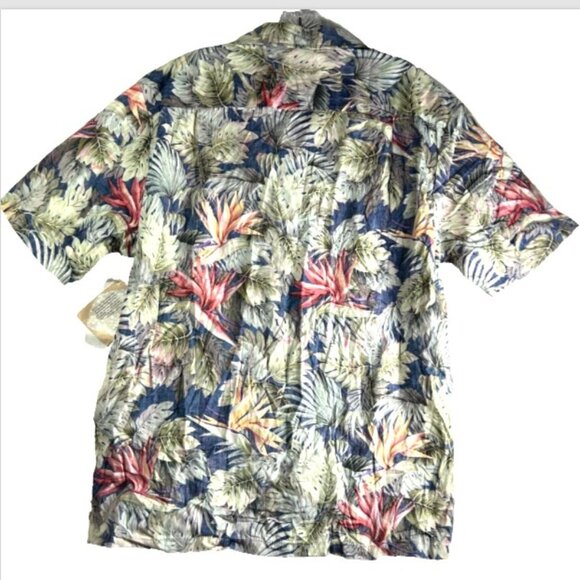 RJC Shirt Adult Large Hawaiian Made in Hawaii Floral Camp Tropical USA 103C New - Picture 2 of 12